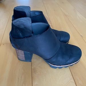 Sorel Addington Strap Bootie - Size 6 - Black